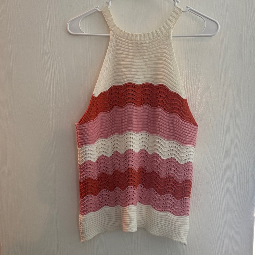 THML Multicolor Striped Halter Top